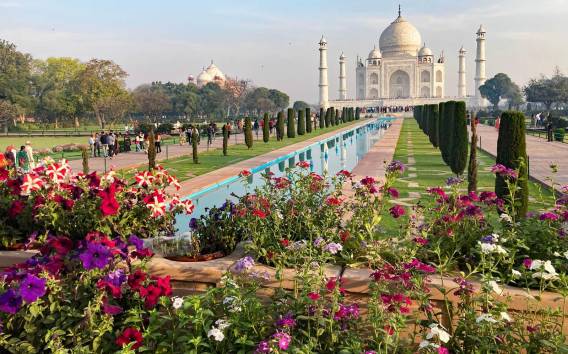 Von Delhi aus: Sonnenaufgang Taj Mahal Tour mit Eintritt & Essen