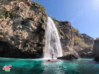 From Nerja: Guided Paddle Surf Cliffs and Maro Waterfall