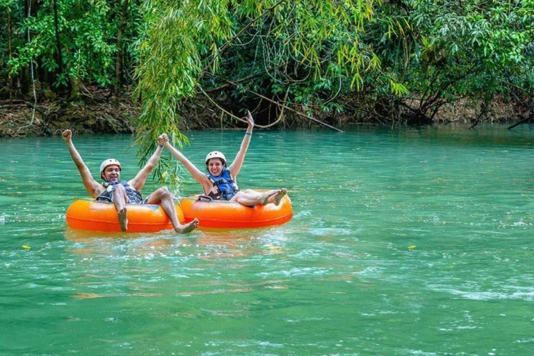 From Montego Bay: River Tubing / Dunn's River Falls Day Trip