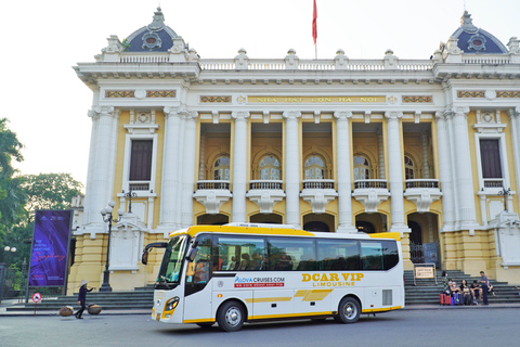 From Hanoi: Halong Bay Luxury Full-Day Trip by BoatFrom Hanoi: Halong Bay Deluxe Full-Day Trip by Boat