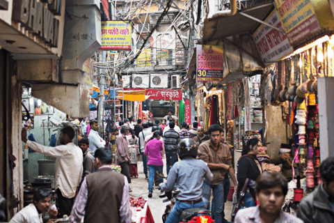 Rundtur i slummen i Old Delhi