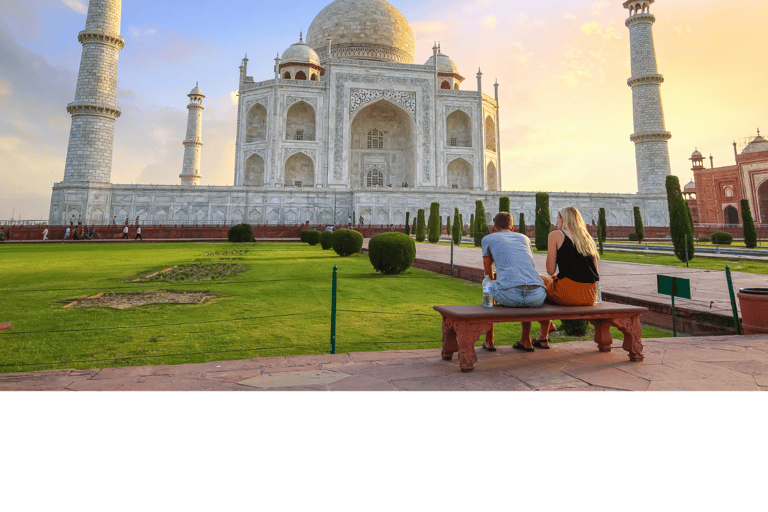 Vanuit Delhi: Zonsopgang Taj Mahal & Agra Tour met 5* OntbijtPrivétour vanuit Delhi met auto, gids en toegangsbewijs