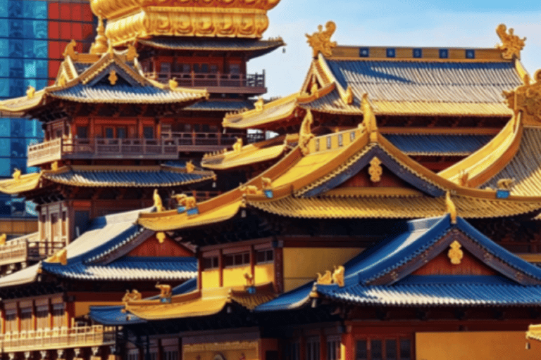 Shanghai: Jing'an Temple Golden Pagoda & Contrast Ticket