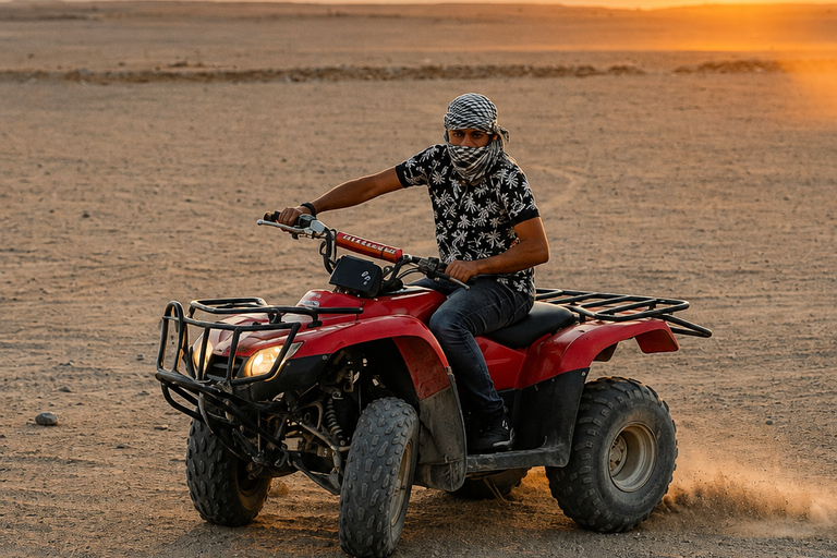 Lac Rose: Quad Biking and Canoe Ride on the Lake With round-trip transfer from Dakar