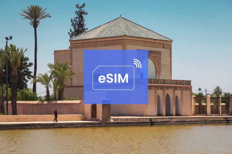 Marrakech: Plano de dados móveis de roaming eSIM do Marrocos