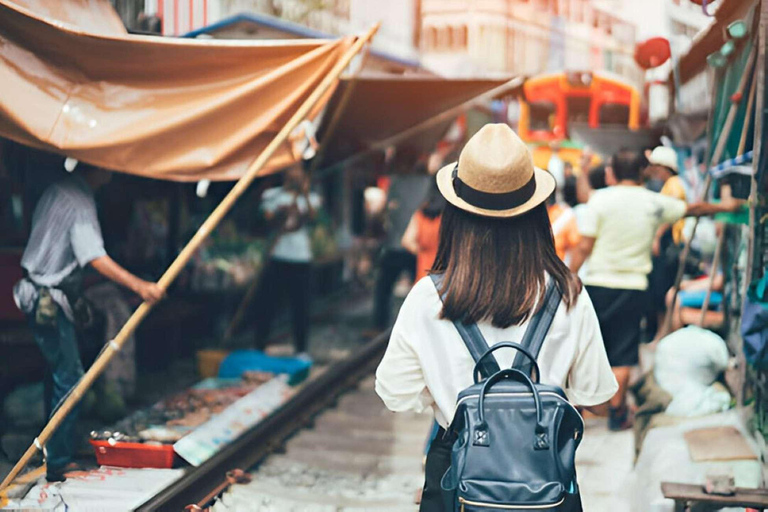 From Bangkok: Floating Market & Railway Market Private Tour