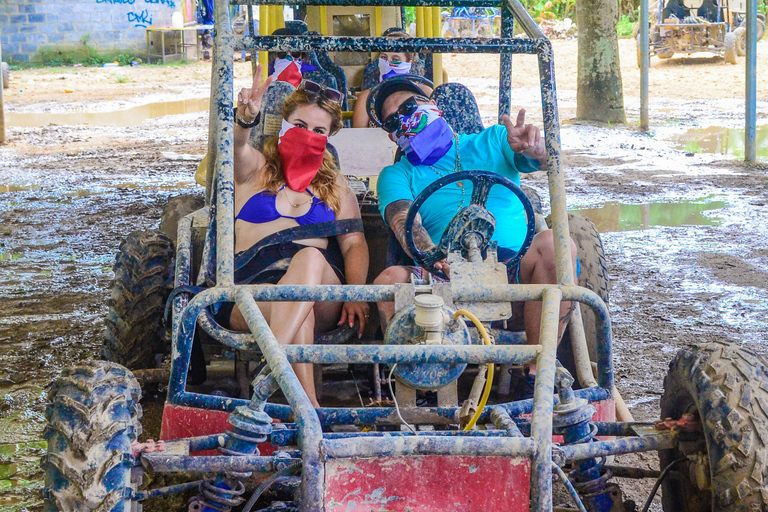 Punta Cana: Buggy z transportem, Cenote i plaża Macao