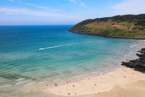 Tour privato in auto a Jeju per gli ospiti in battello