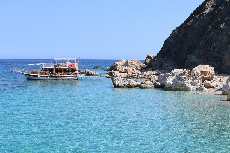 De Antalya ou Side: Passeio de barco pela ilha de Suluada com almoçoViagem lateral