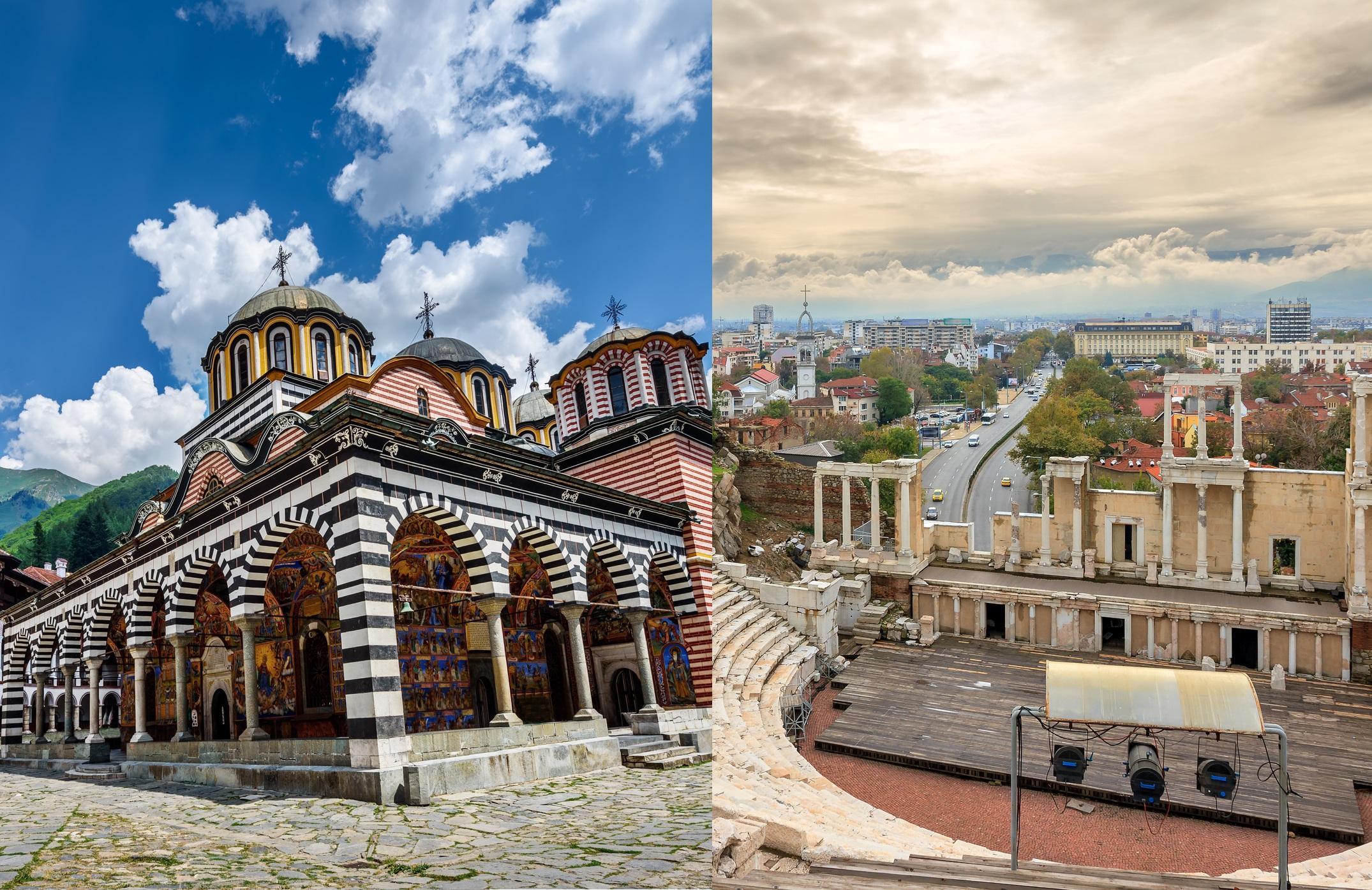 Von Sofia: Plovdiv und Rila-Kloster-Tour an einem Tag