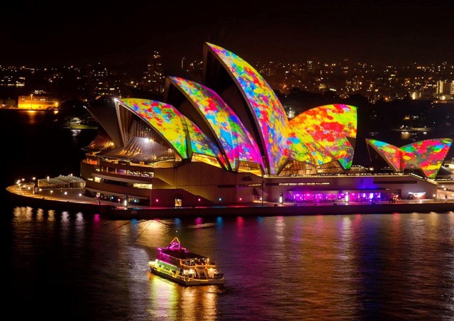 Visit Sydney "Vivid Sydney" Festival of Light Sightseeing Cruise in Sydney, New South Wales