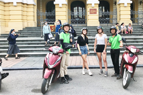 Hanoi 1/2-dniowa wycieczka skuterem z przygodą w centrum miastaPółdniowa wycieczka skuterem, aby odkryć centrum Hanoi