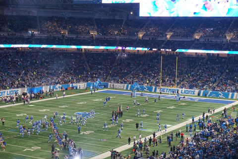 Detroit: Detroit Lions Football Game at Ford Field Sideline Seating