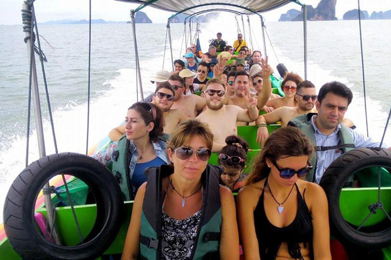 Khao Lak: Excursión a la isla de James Bond y piragüismo en barco de cola larga