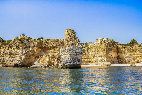 Portimão: Benagil Caves Speed Boat Tour with Sunset Option Private Tour in French