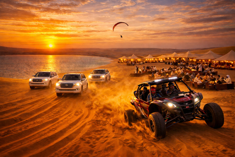 Doha Desert Safari: Sunset Dune Bashing Camp Access & Dinner