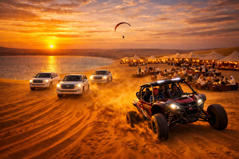 Doha Desert Safari: Sunset Dune Bashing Camp Access & Dinner