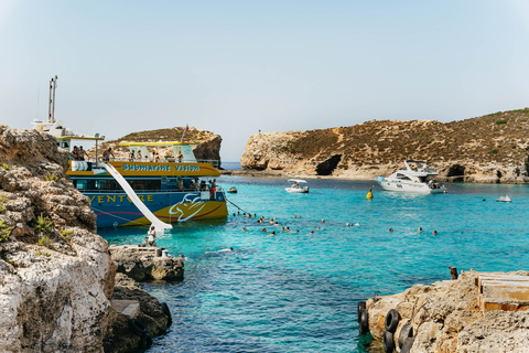 Malta: Gozo &amp; Comino Islands, Blå Lagunen &amp; Seacaves TourÖarna Comino och Gozo - Endast båt