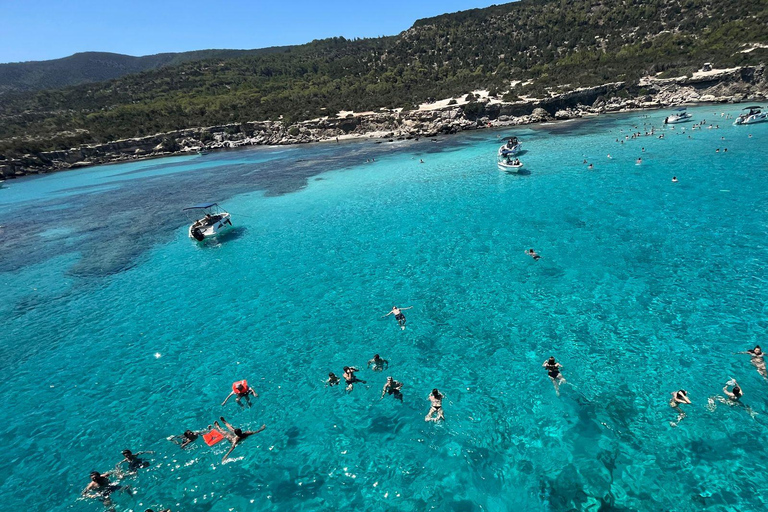 Från Paphos: Eftermiddagskryssning i Akamas blå lagun