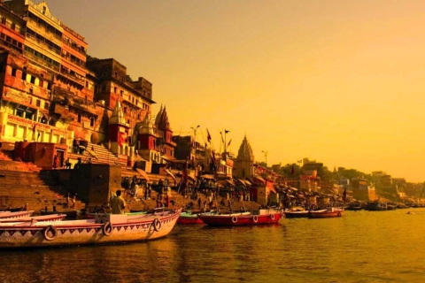 Varanasi: wycieczka z przewodnikiem po Varanasi i Sarnath samochodem ACSamochód + przewodnik + wejście + lunch + rejs łodzią
