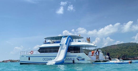Koh Samui: Catamaran to Koh Tan & Pig Island with Transfer