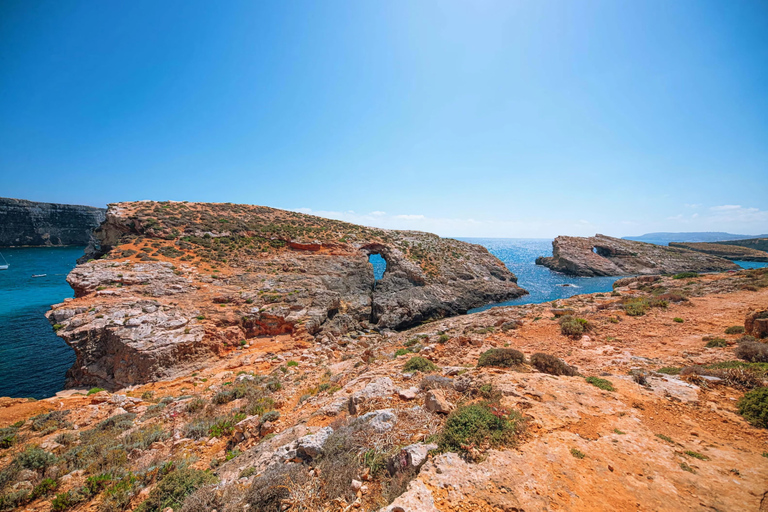 Malta: Roundtrip Ferry to Comino Blue Lagoon w/Gozo OptionFrom Marfa: Marfa—Comino Blue Lagoon—Marfa