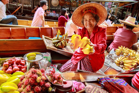 Bangkok:Floating Market & Maeklong Train Market Premium Tour