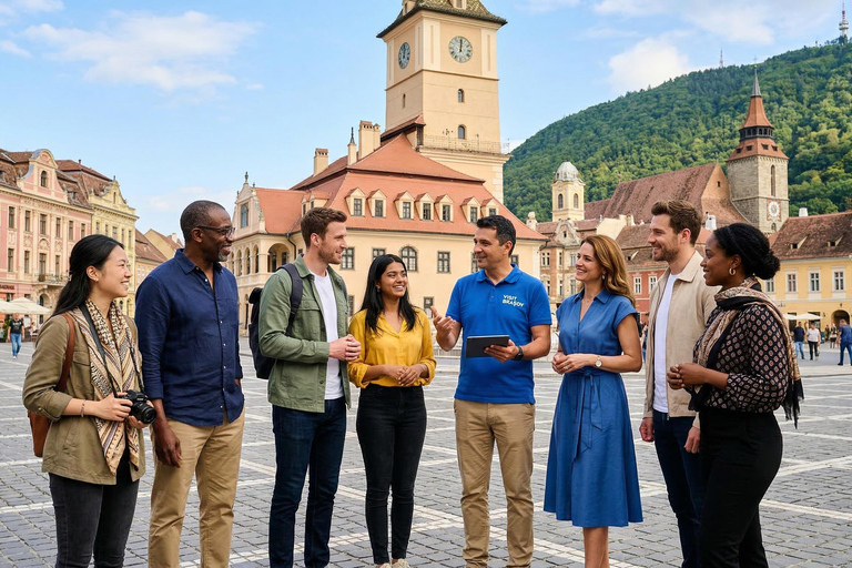 From Bucharest: Bran, Peles Castles & Brasov - Minivan Tour Audio Guide 24 Languages