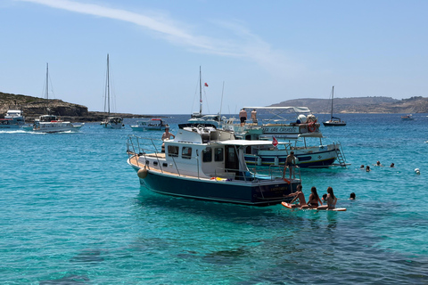 Private Classic Duffy Boat Charter to Comino Private 4 Hr Classic Duffy Boat Charter to Comino
