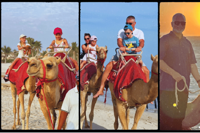 Salalah : Balade à dos de chameau à la plage avec prise en charge à l&#039;hôtel.30 minutes de balade à dos de chameau sur la plage