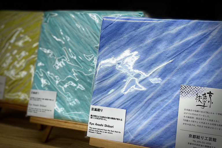 Kyo-arashi Shibori Scarf Class at Kyoto Shibori Museum