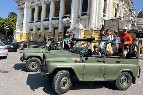 Hanoi: Half‑Day Jeep City Tour, Landmarks & Local Food
