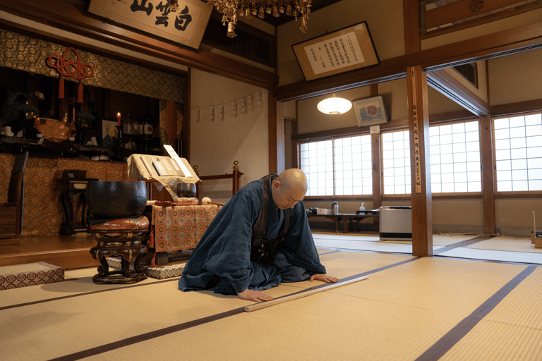 Tokio: Zenmeditatie in een privétempel met een monnik