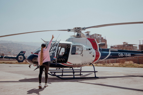 Cusco: Helikoptertur över Heliga dalen med picknick inkluderad