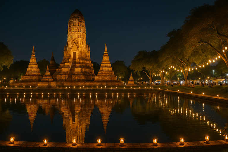 Ayutthaya: Night Heritage Festival River Cruise Incl Dinner