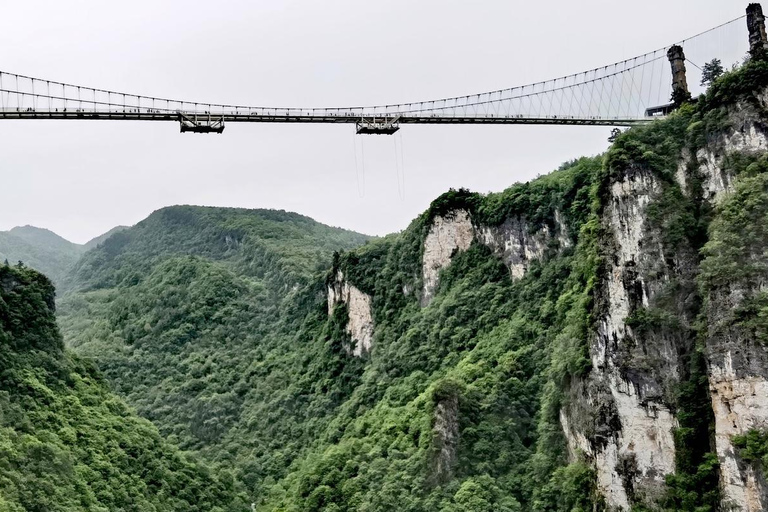 Zhangjiajie : excursion guidée d&#039;une journée au Grand Canyon et au pont de verre