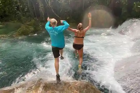 From Falmouth: Combo Blue Hole & River Tubing Tour