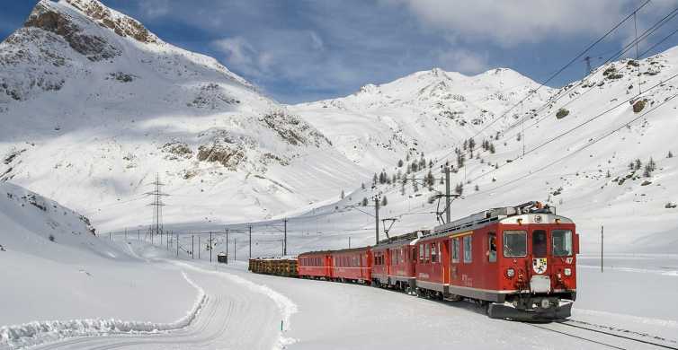 Vanuit Milaan: Comomeer cruise, St. Moritz & Bernina rode trein