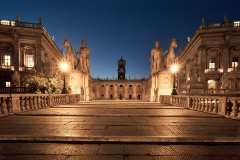 Golf Cart Tour: Express Highlights of Rome by Night Tour with Meeting Point