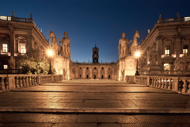 Golf Cart Tour: Express Highlights of Rome by Night Tour with Meeting Point