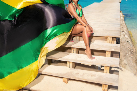 جلسة تصوير فستان الطيران في جامايكا - إطلالات خلابة على الجزيرة