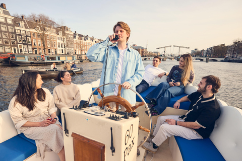 Amsterdam: Raucherfreundliche Cannabis-Kreuzfahrt auf offenem Boot