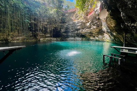 From Valladolid: Chichen Itza & 2 Cenotes Sightseeing Tour From Valladolid: Tour to Chichen Itza & 2 Cenotes