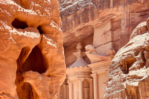 Visite privée d&#039;une jounée de Petra et du Wadi Rum au départ d&#039;Amman