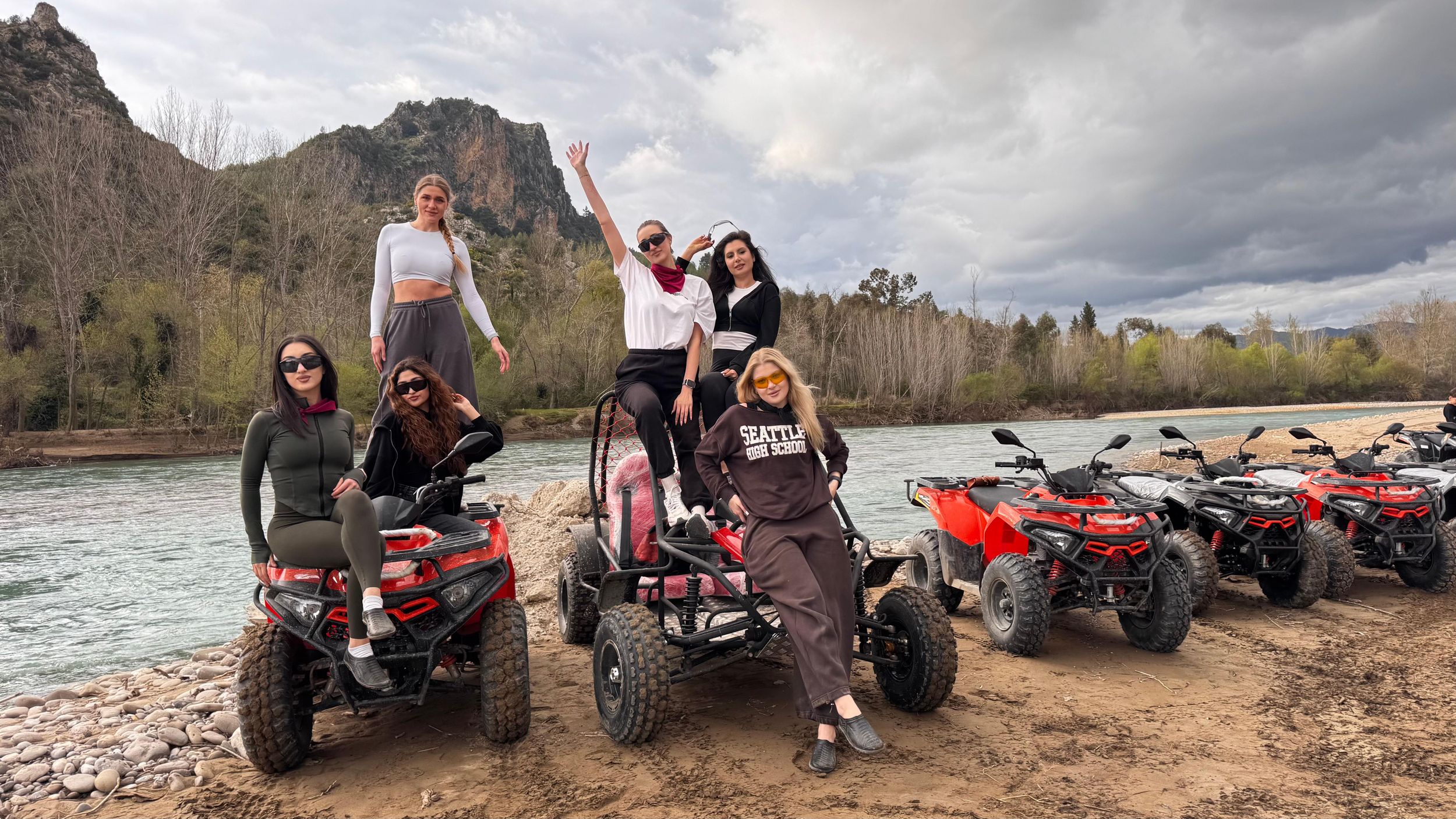 Side/Belek: Quad- und Seilrutschen-Kombi mit Badepause am Flussufer