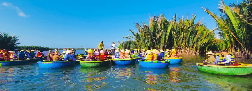 Hội An : visite à vélo de Cẩm Thạnh et bateau-panier