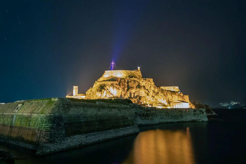 Kavos: Corfu Old Town Night Tour with Transfer