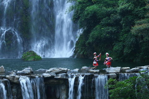 Guangzhou: Gulong Canyon Private Day Trip with Tickets Glass Bridge + Waterfalls