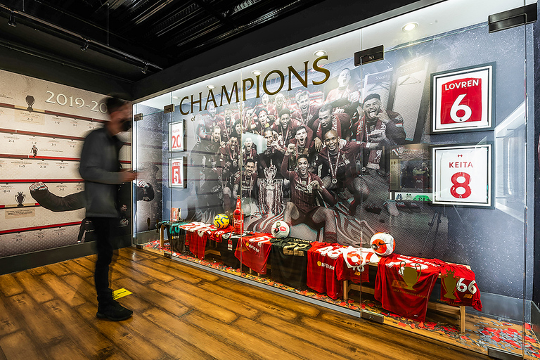 Liverpool - Liverpool Football Club Rundtur på Liverpool Football Club Museum och Stadium