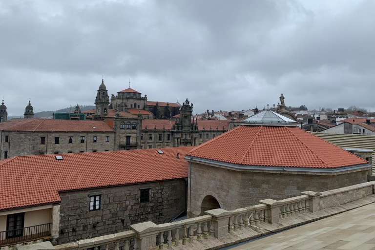 Besichtigung der Kathedrale von Santiago mit Dächern und Portico de la GloriaVollständige Besichtigung der Kathedrale von Santiago